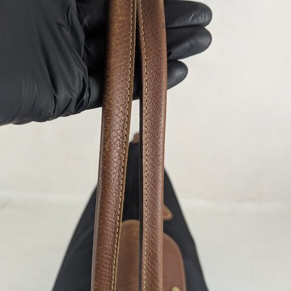 Longchamp Paris Le Pliage Tote – Preowned Nylon Black Bag, Fast Ship! - Picture 10 of 16
